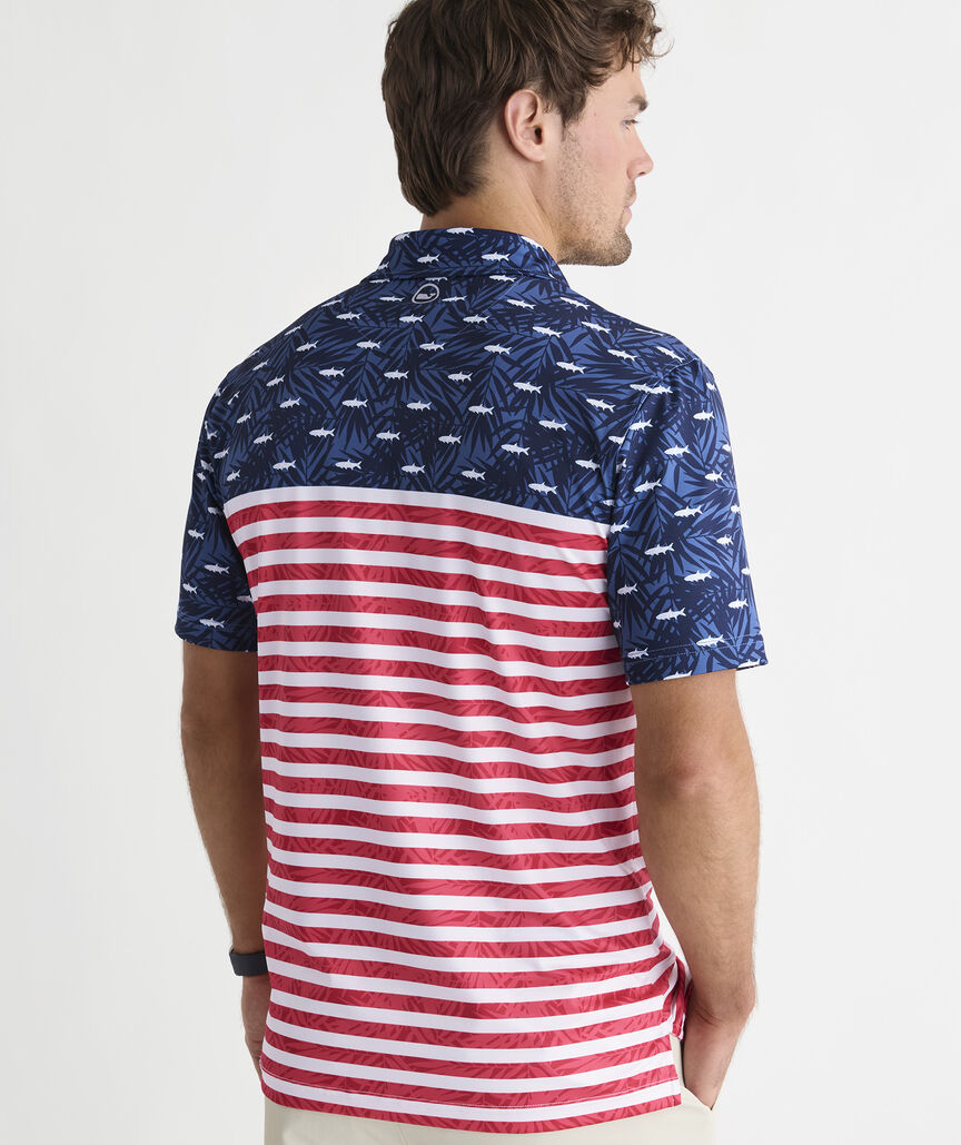 Performance USA Fish & Palms Sankaty Polo