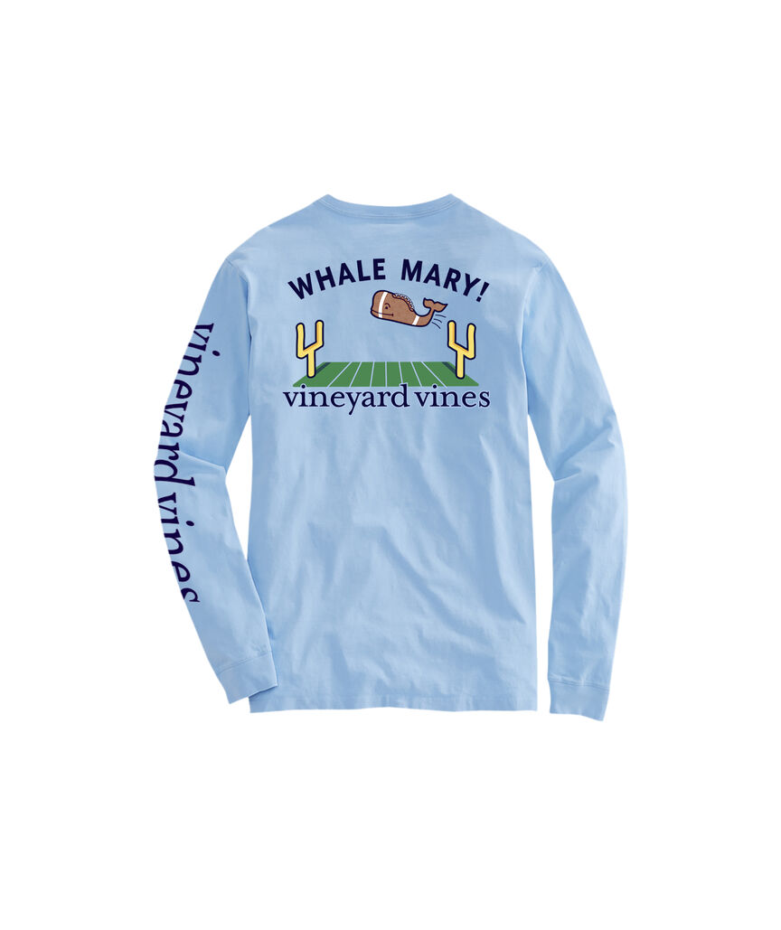 OUTLET Boys' Whale Mary Football Long-Sleeve Pocket Tee