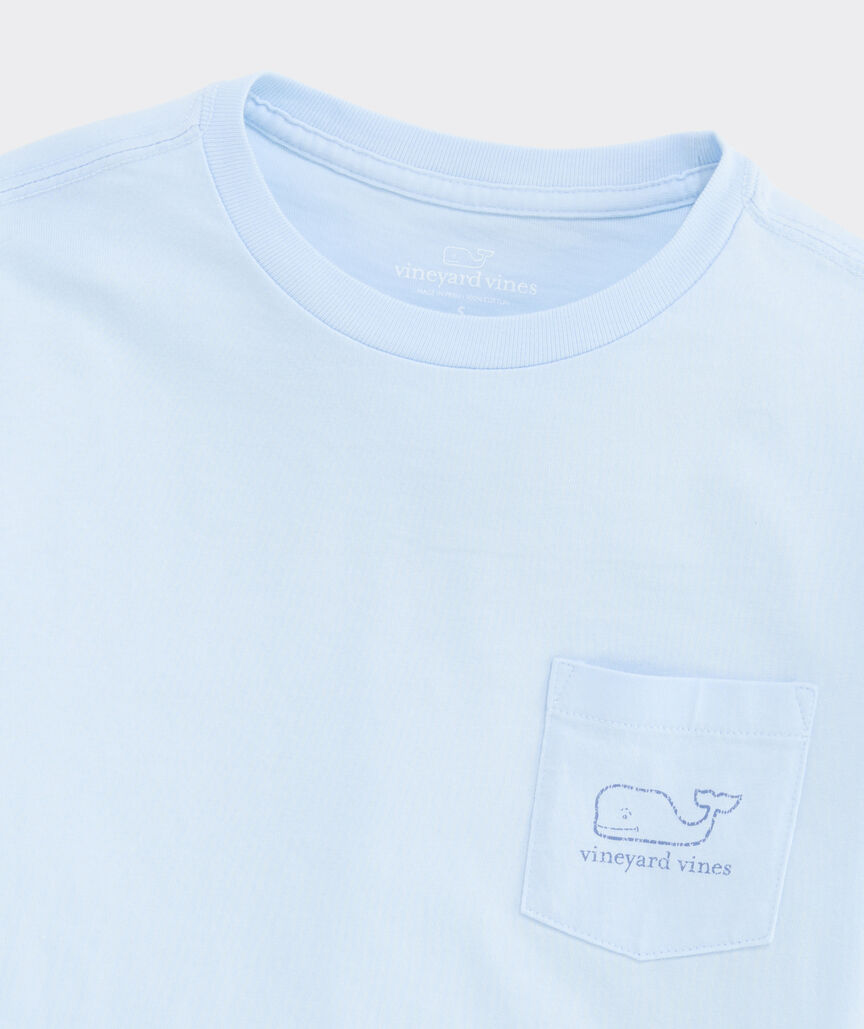 Boys' Two-Tone Vintage Whale Short-Sleeve Pocket Tee