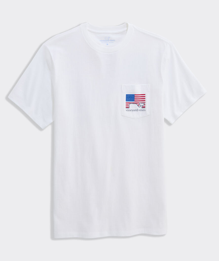 1776 To 2026 Flag Short-Sleeve Pocket Tee