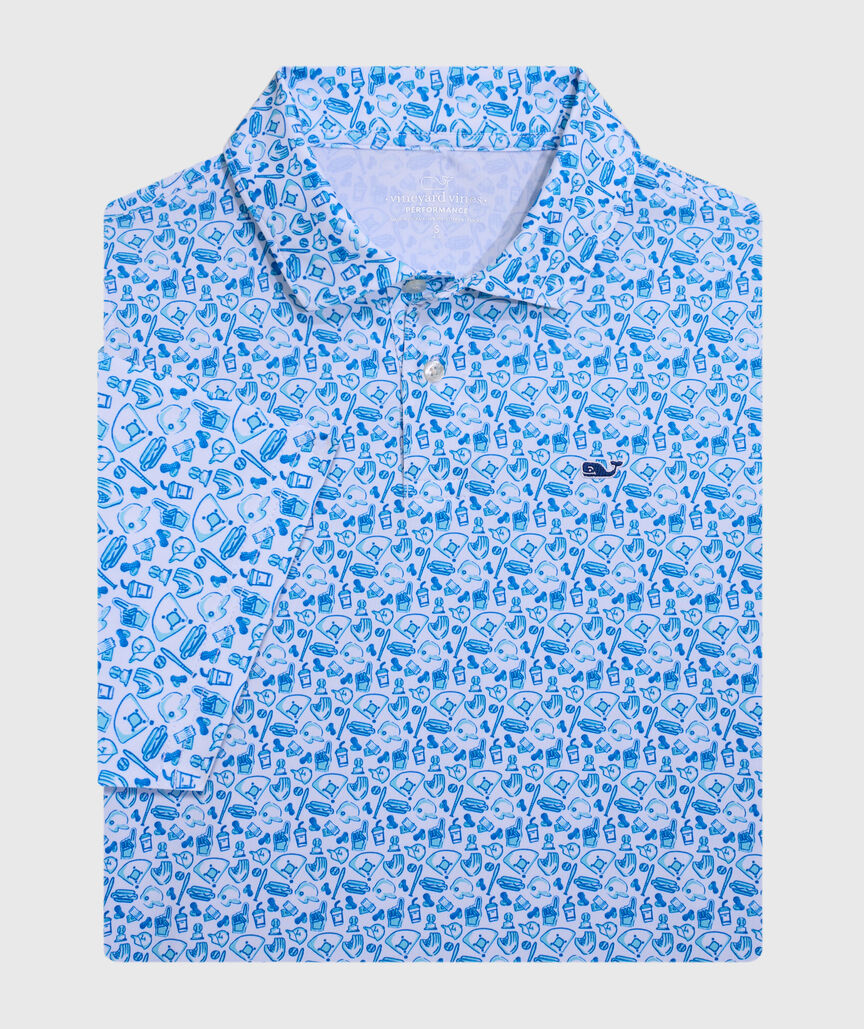 OUTLET Boys' Ballpark Fun Performance Polo