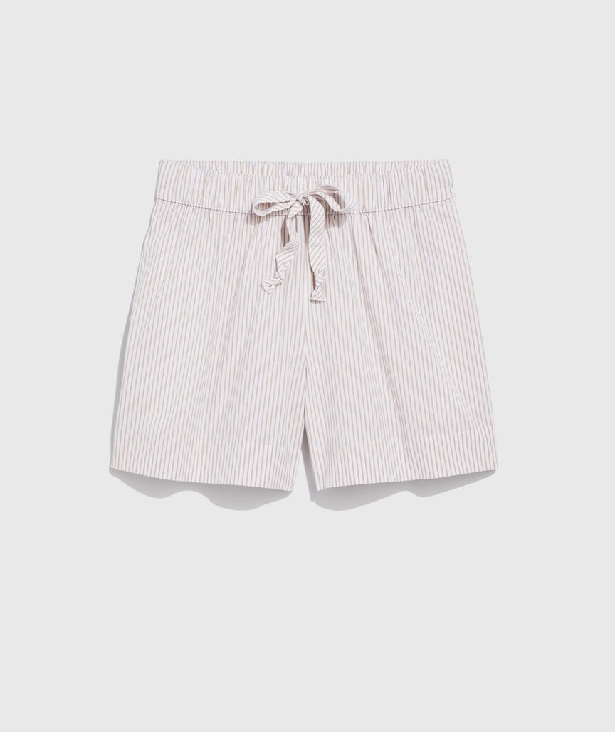 Poplin Tie-Waist Shorts