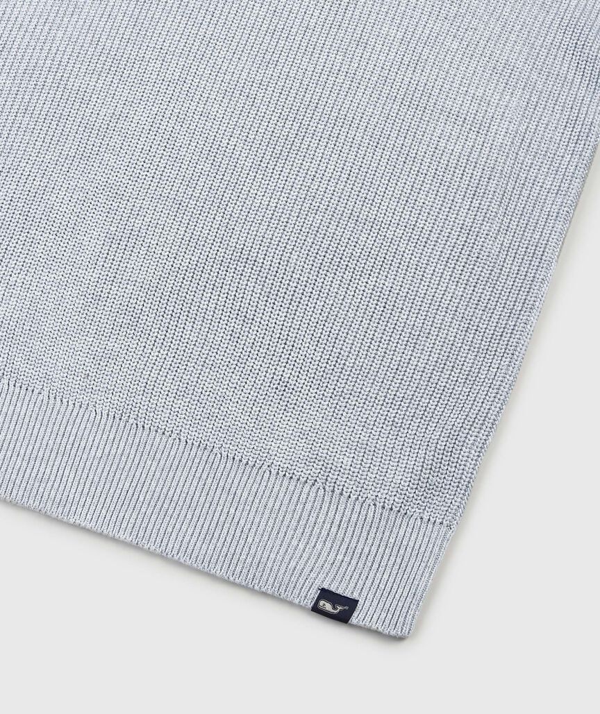 OUTLET Fisherman Rib Henley Polo Sweater