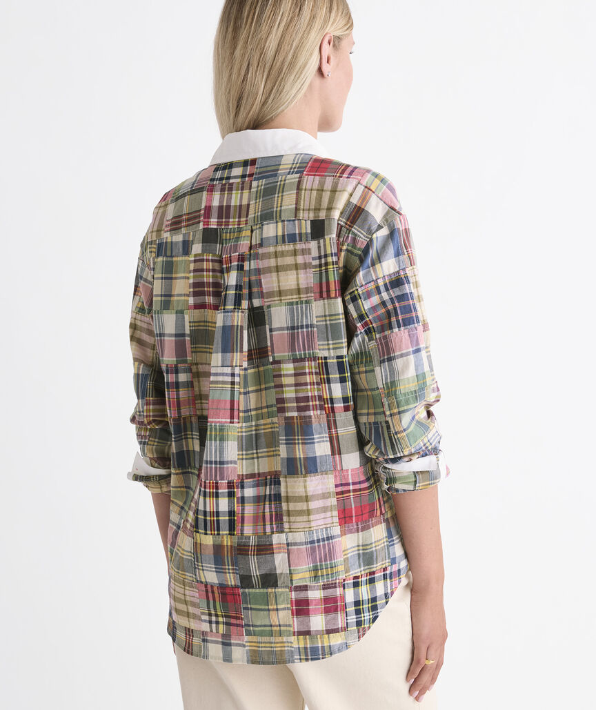 Birdie Madras Popover Top
