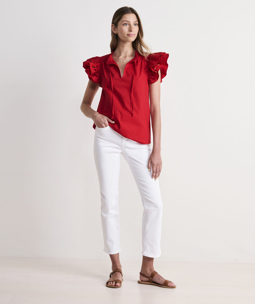 Adare Eyelet Top