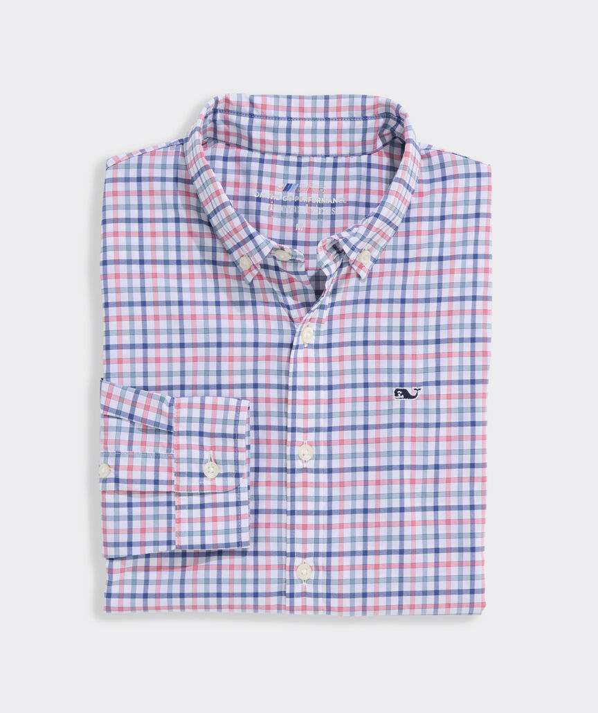 Boys' Performance Forepeak Tattersall Featherweight Shirt