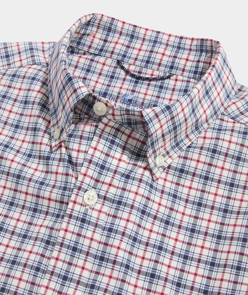 On-The-Go Nylon Plaid Shirt