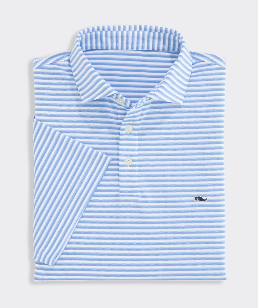 Performance Pique Striped Sankaty Polo