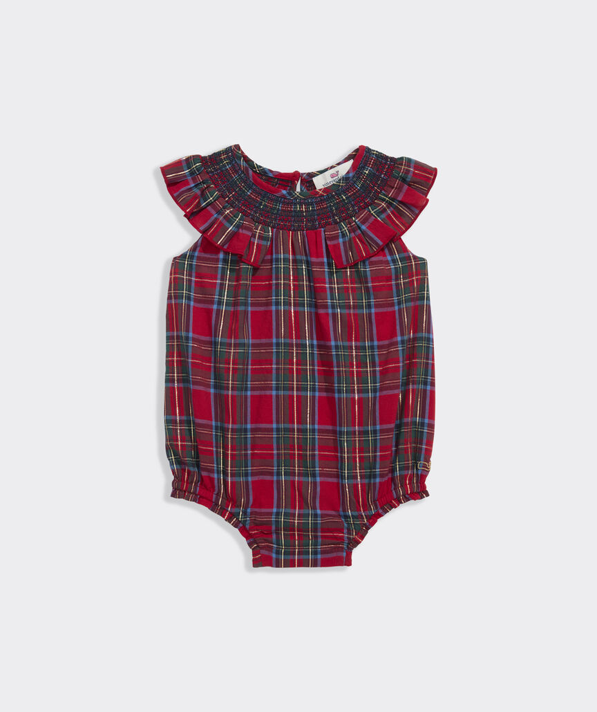Baby Regan Tartan Bubble Romper