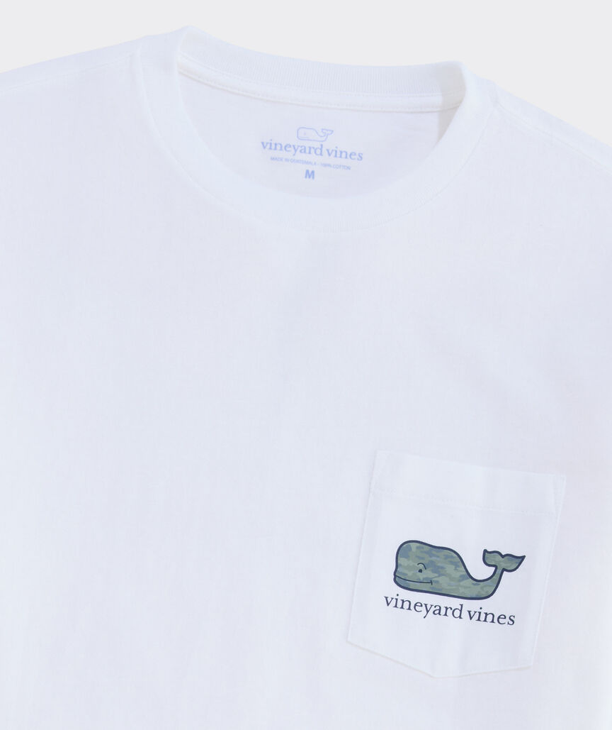 Camo Whale Long-Sleeve Pocket Tee