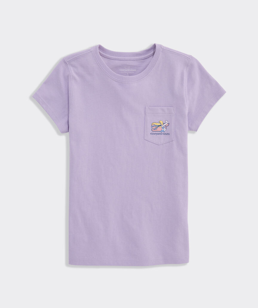 Girls' Field Hockey Whale Short-Sleeve Pocket Tee