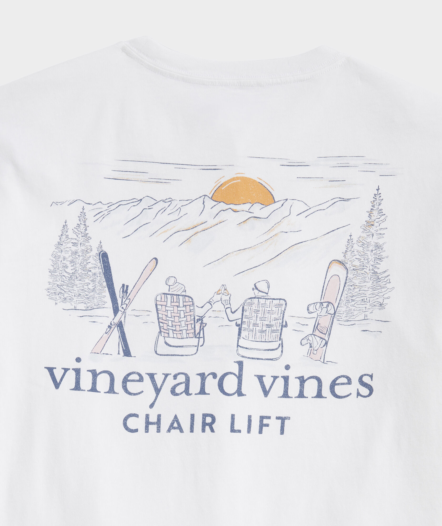 Chair Lift Long-Sleeve Pocket Tee