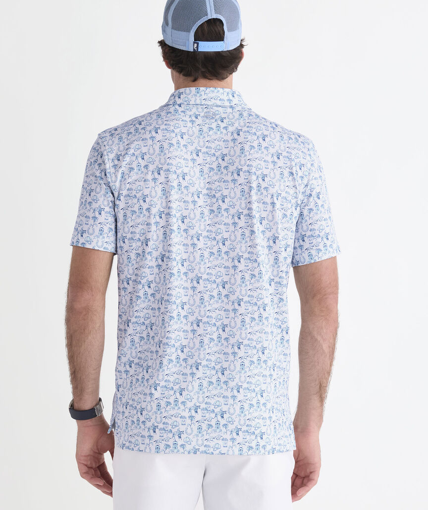 Kentucky Derby Performance Printed Sankaty Polo