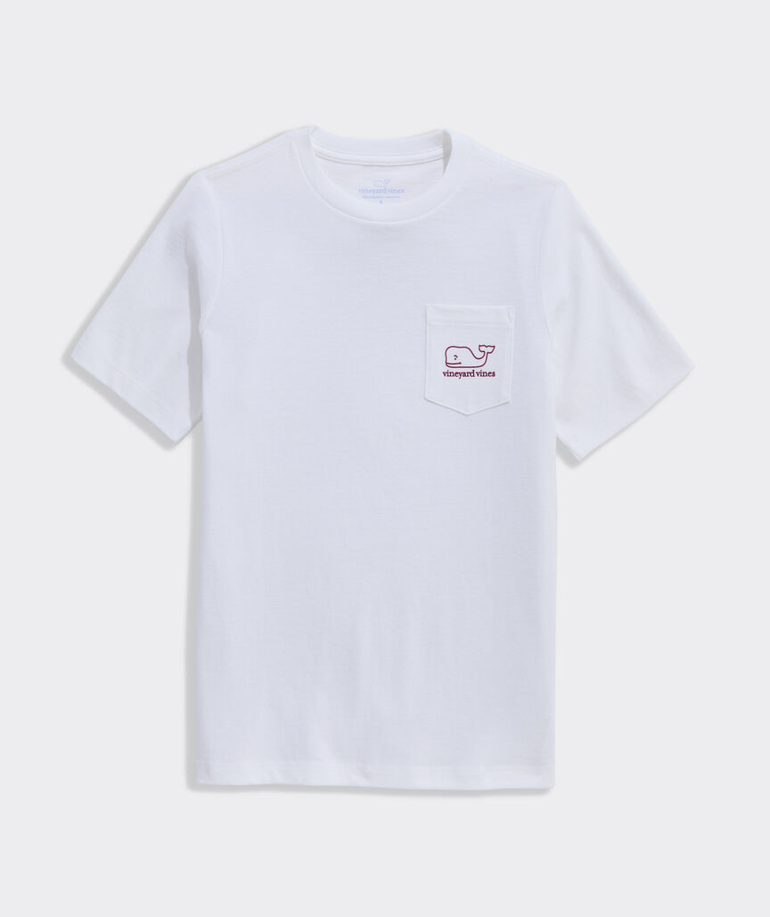 Boys' Stripe Whale Short-Sleeve Pocket Tee