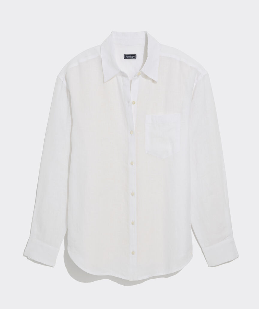 Birdie Linen Button-Down