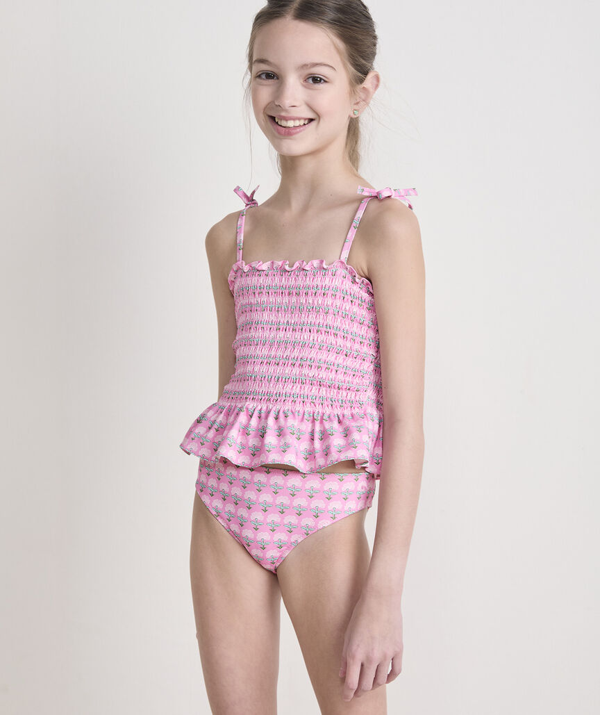 Girls' Smocked Tankini