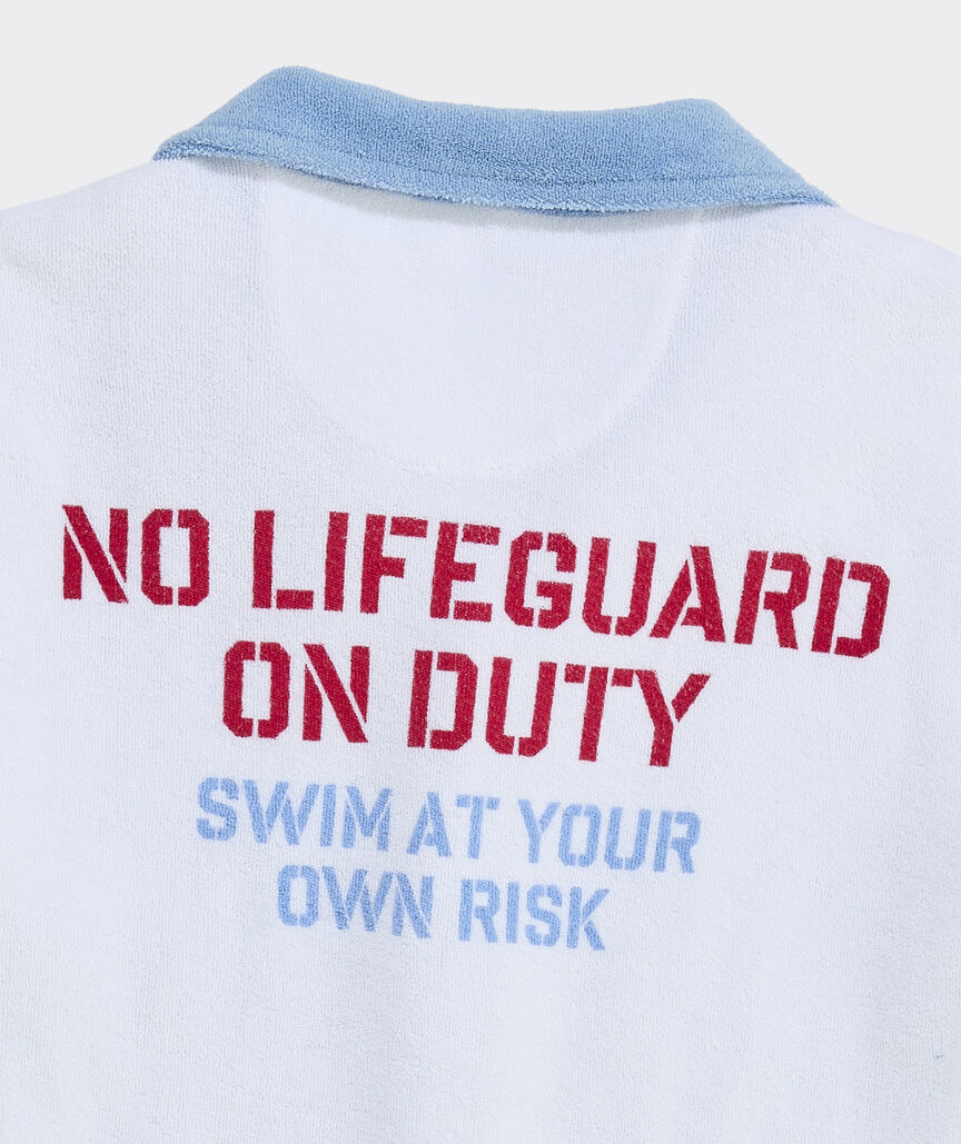 Boys' Shark Attack Terry Towel Cabana Shirt