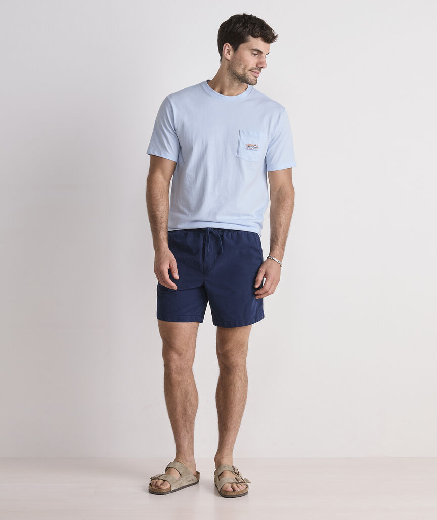 Dockside Autumn Wakes Short-Sleeve Pocket Tee