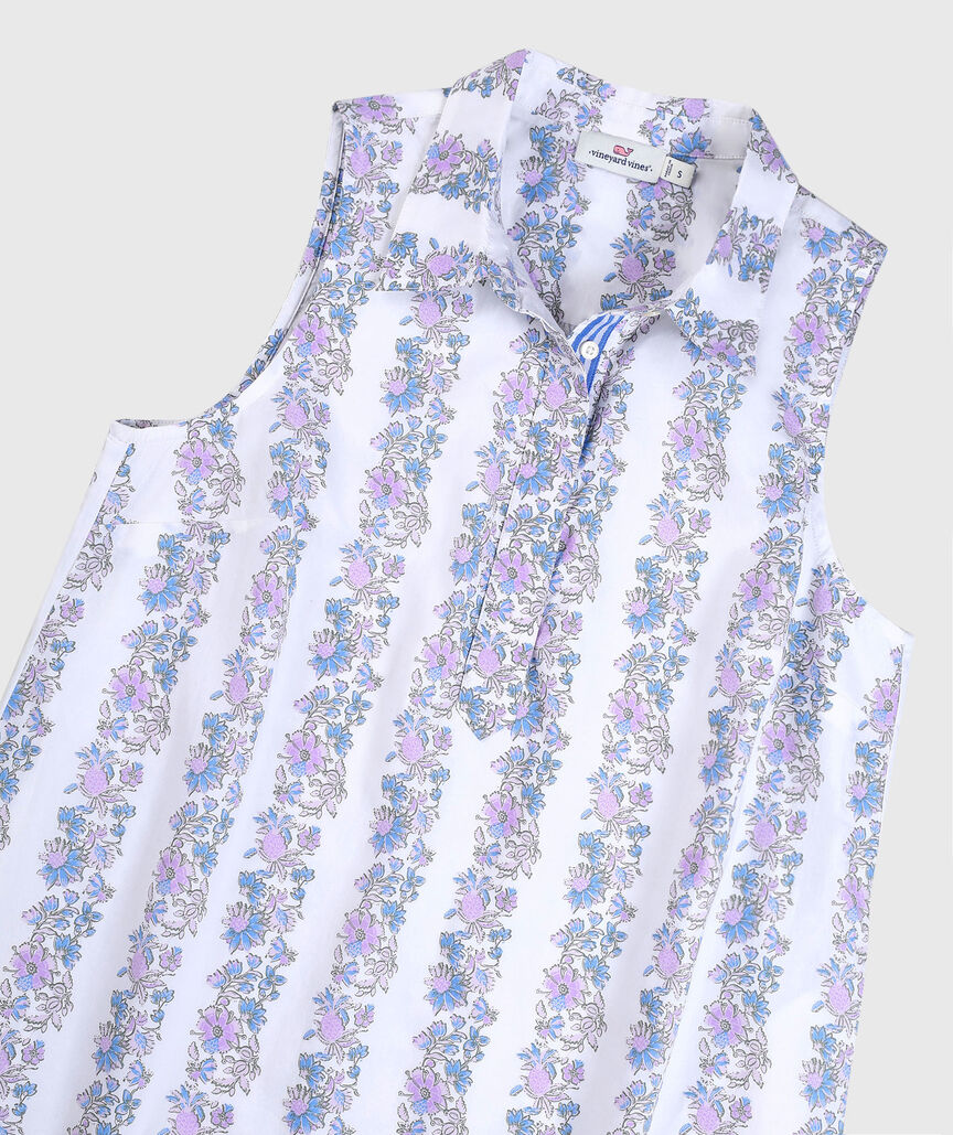 OUTLET Bella Floral Sleeveless Popover Dress
