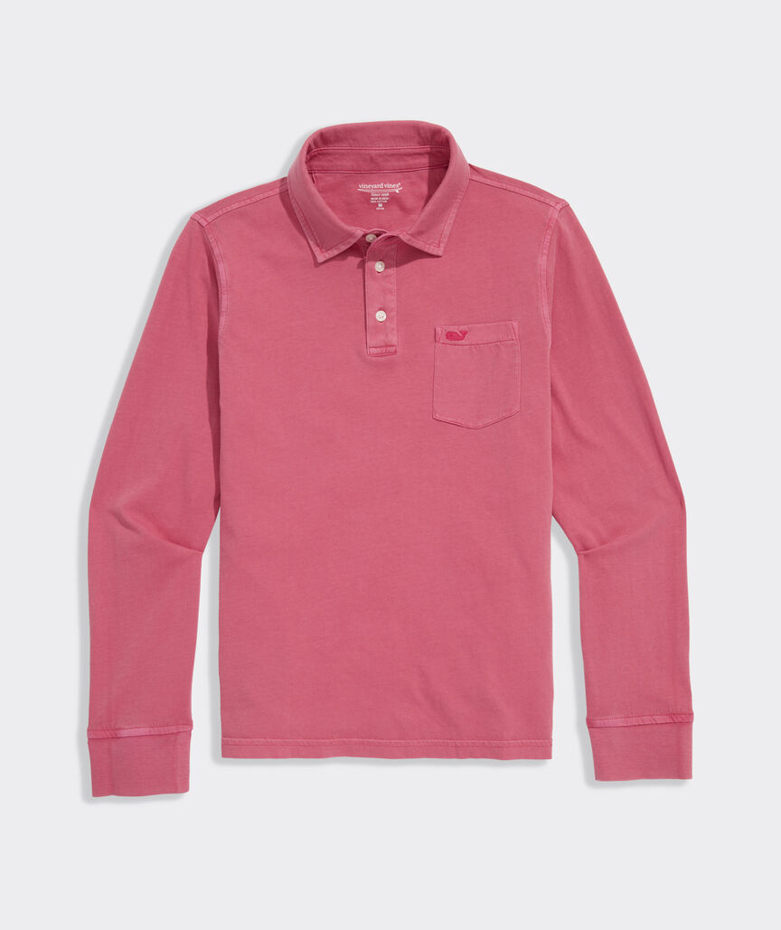 Boys' Long-Sleeve Surf Polo