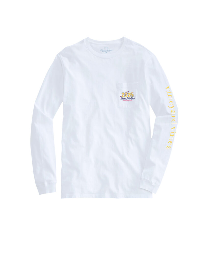 OUTLET Women's 2026 New Years Eve Whale Long-Sleeve Pocket Tee