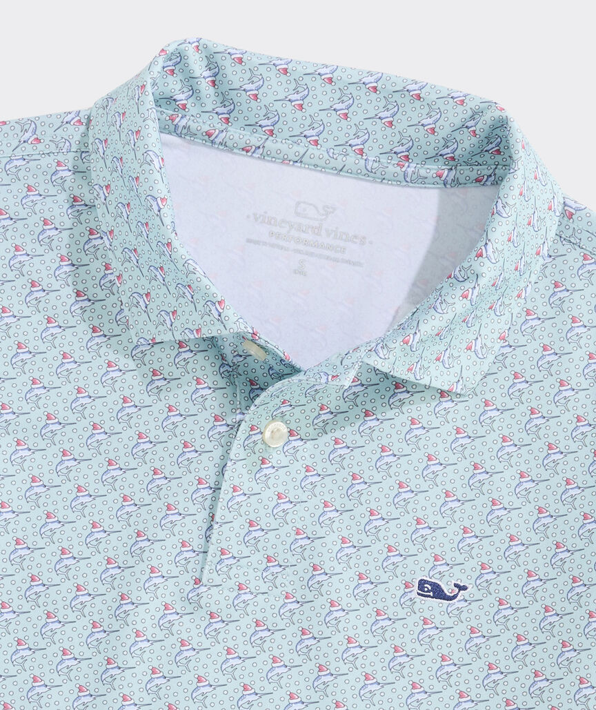 OUTLET Boys' Santa Marlin Performance Polo