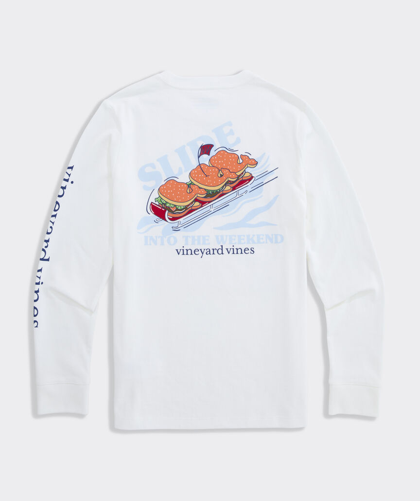 Boys' Whale Sliders Long-Sleeve Pocket Tee