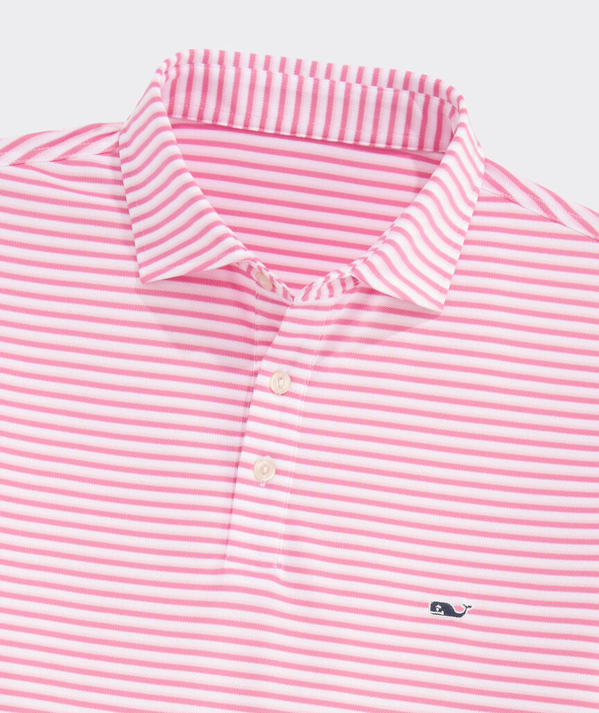 Performance Pique Striped Sankaty Polo