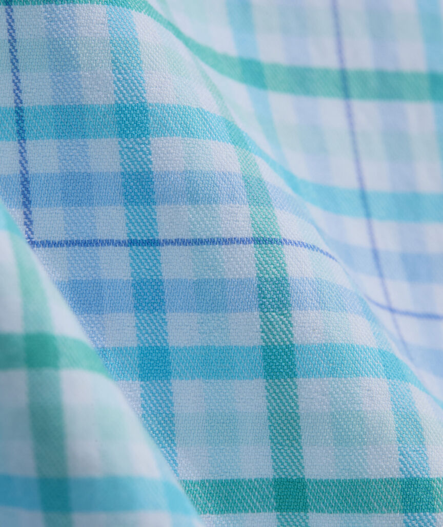 Performance Cotton Tiki Torch Plaid Shirt