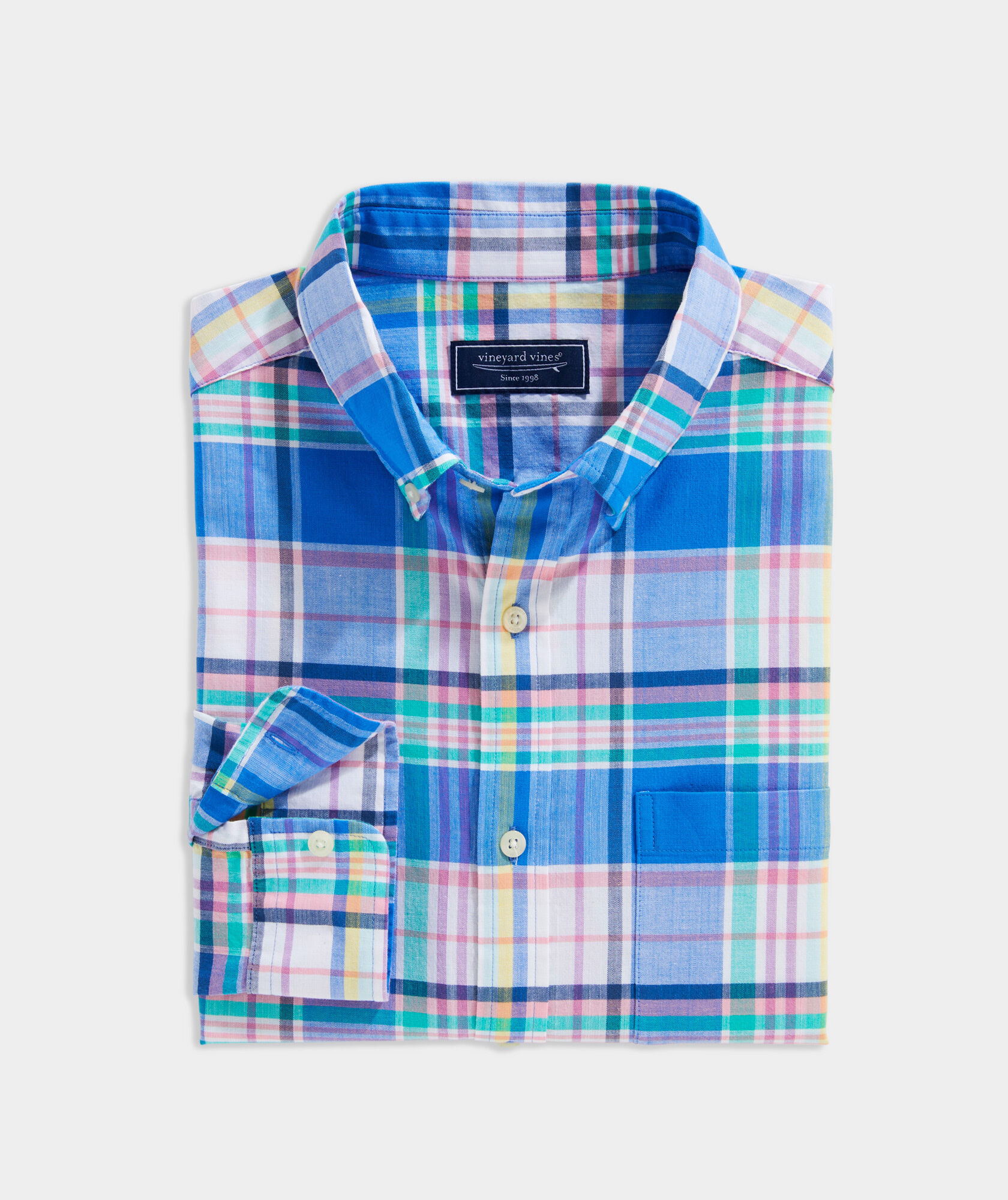 Cotton Madras Plaid Shirt at vineyard vines