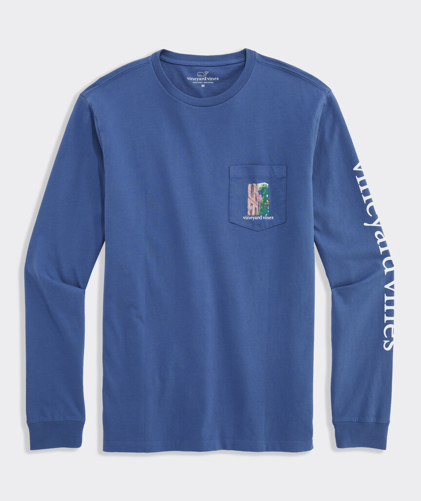 Charleston Alley Flag Long-Sleeve Pocket Tee