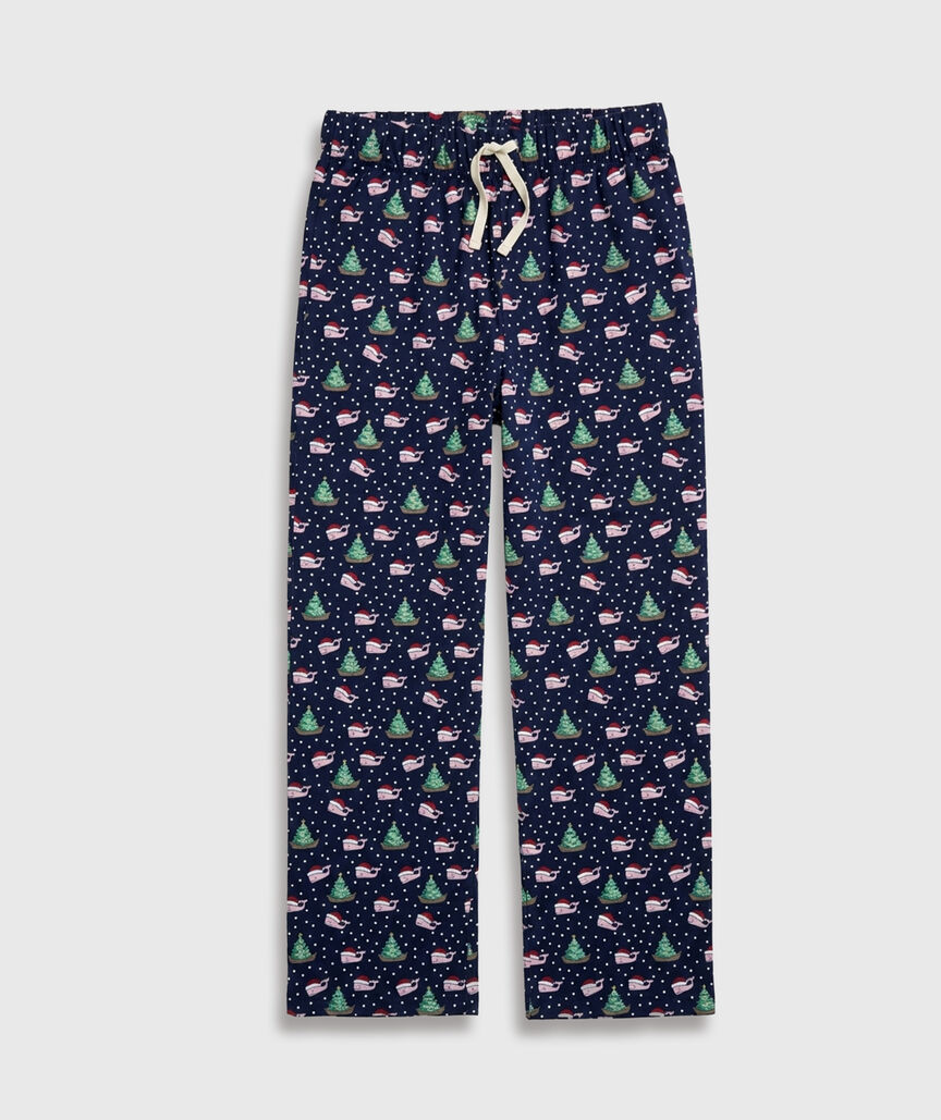 OUTLET Kids' Merrytime Santa Whale Pajama Pants