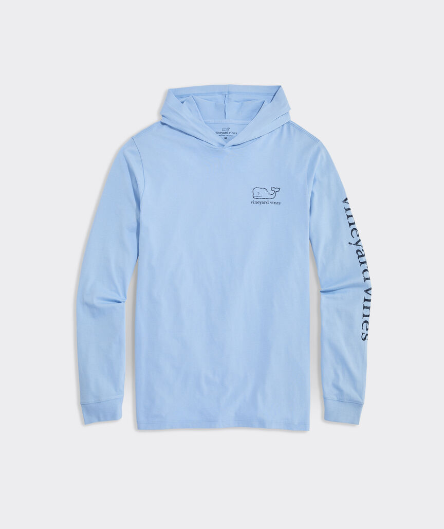 Vintage Whale Long-Sleeve Hoodie Tee