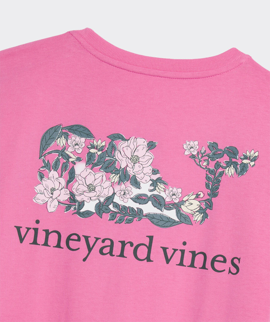 Magnolia Block Print Dynamic Whale Short-Sleeve Pocket Tee
