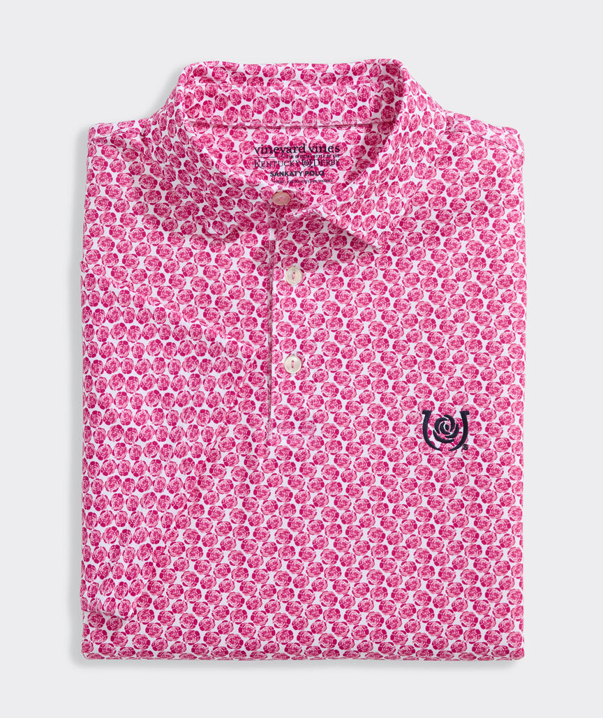 Kentucky Derby Performance Printed Sankaty Polo