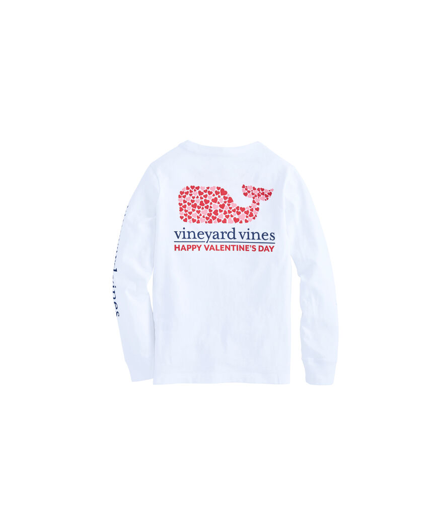 Boys Long-Sleeve Valentine's Day Whale Pocket T-Shirt