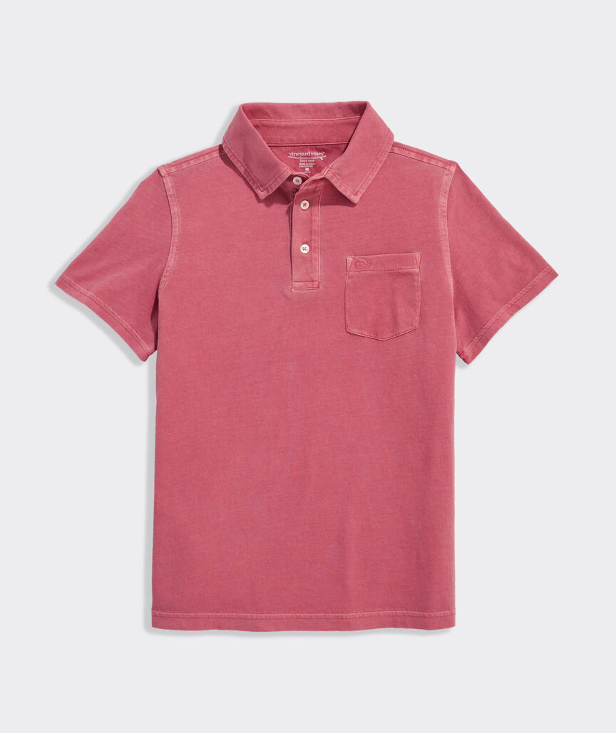 Boys' Garment-Dyed Surf Polo