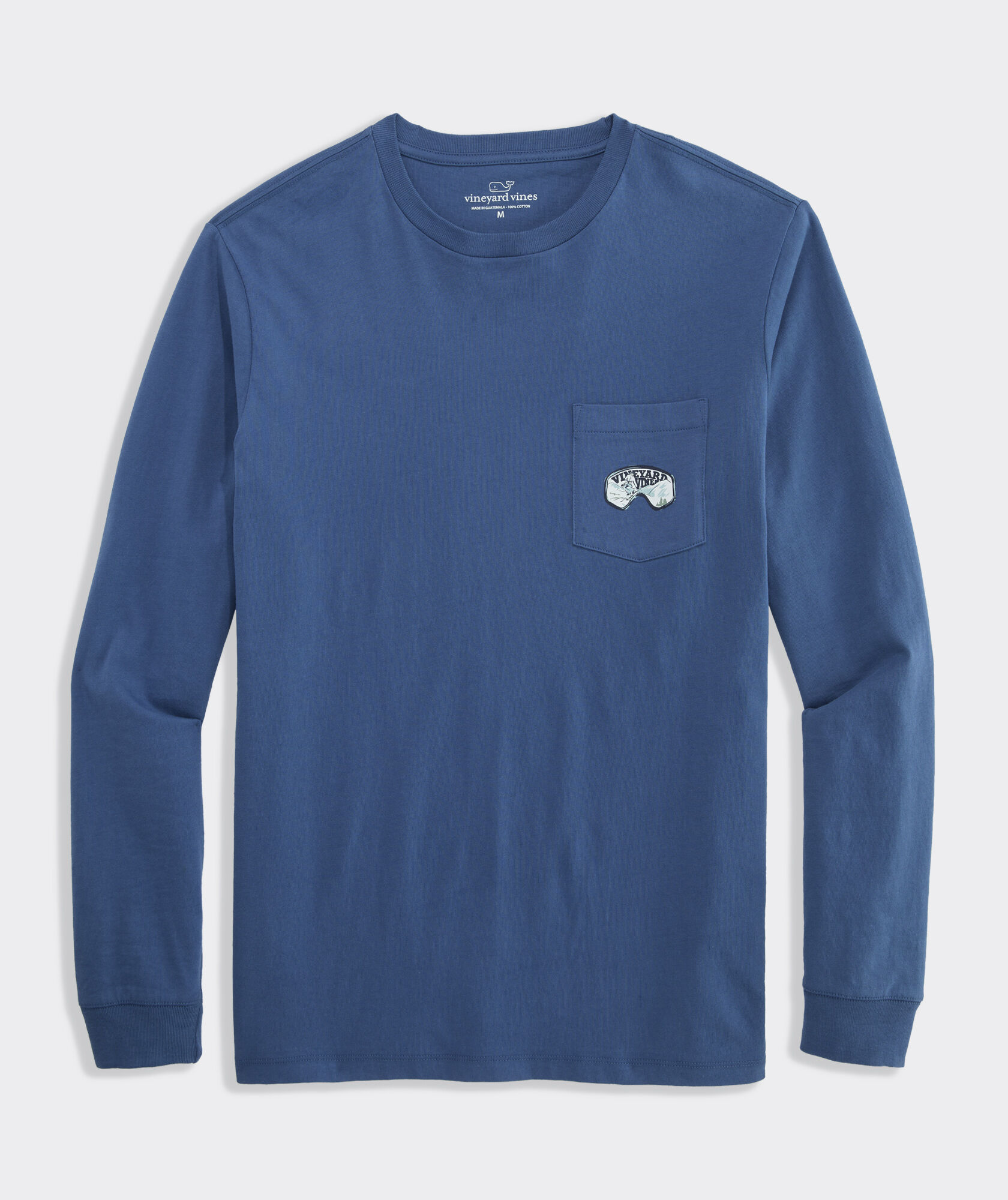 Painted Ski Goggles Long-Sleeve Pocket Tee