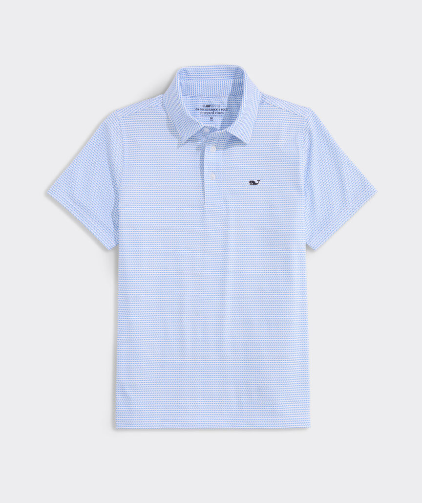 Boys' Performance Printed Sankaty Polo