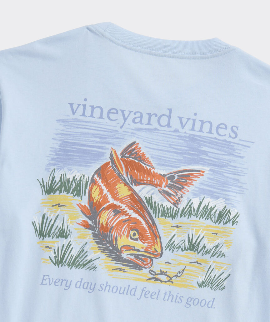 Redfish Crab Short-Sleeve Pocket Tee