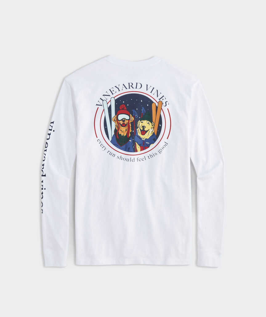 Ski Dogs Long-Sleeve Pocket Tee