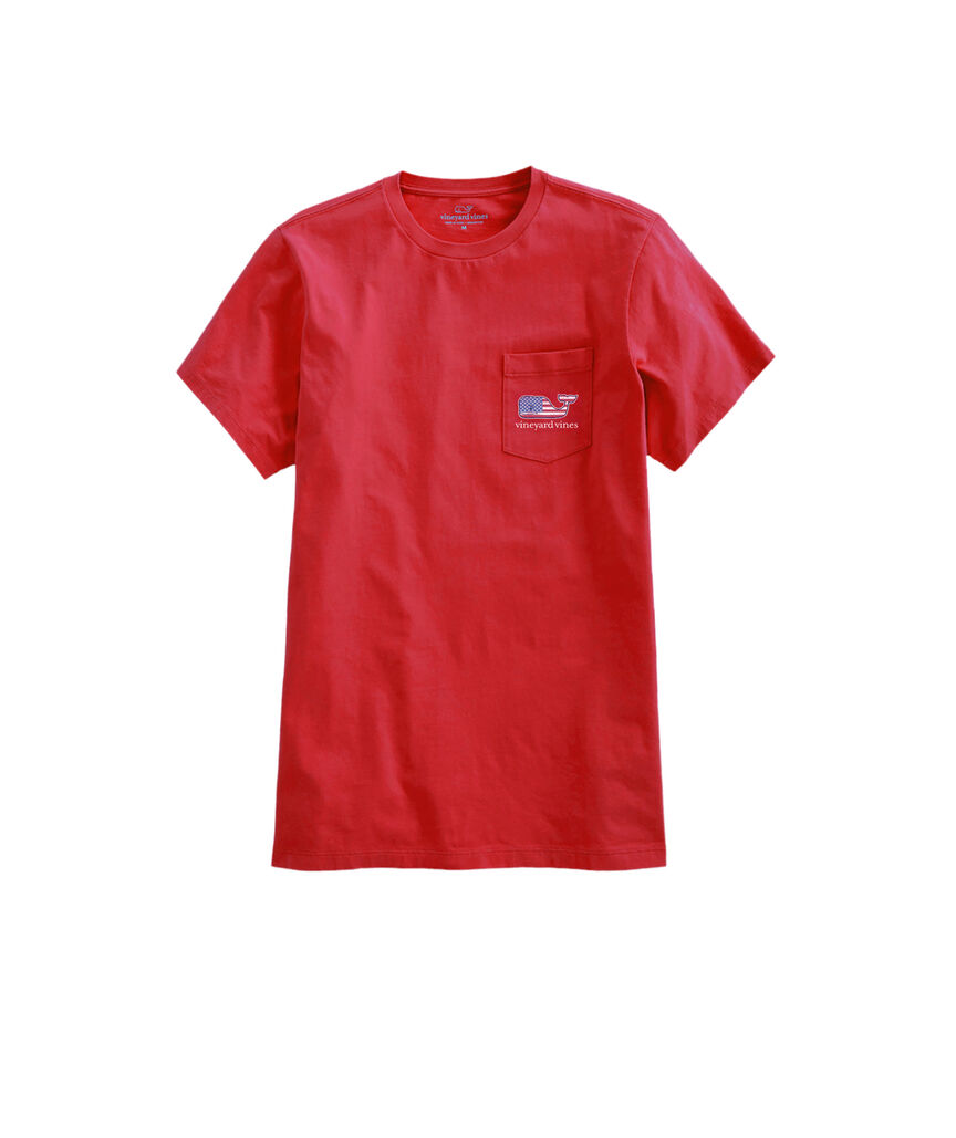 OUTLET Flag Whale Short-Sleeve Pocket Tee