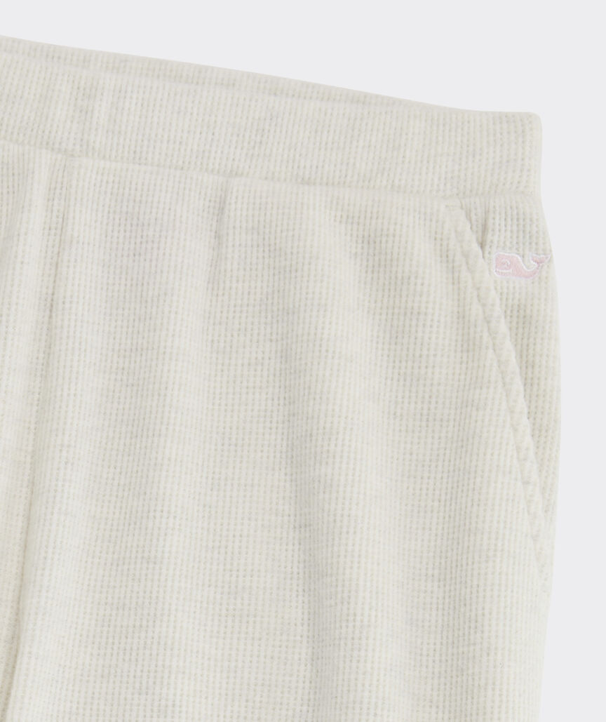 Girls' Waffle Wide-Leg Pants