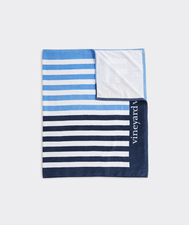 Blue Stripes Terry Towel