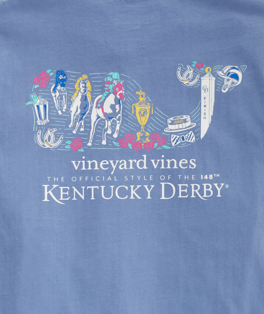 Kentucky Derby Whale Fill Short-Sleeve Pocket Tee