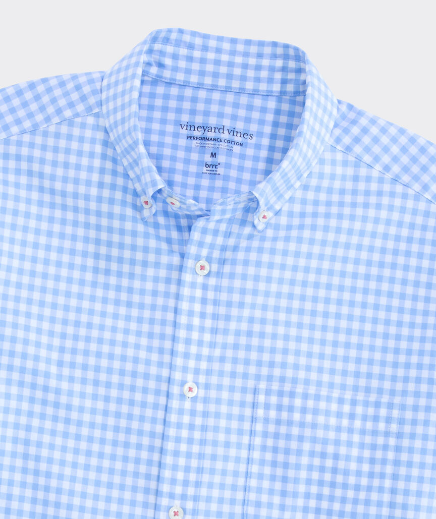 Performance Cotton Skysail Gingham Shirt