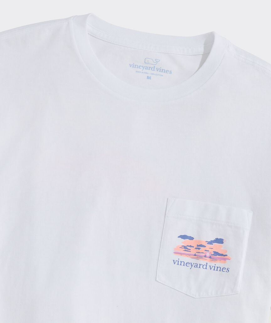 Palm Beach Scenic Short-Sleeve Pocket Tee