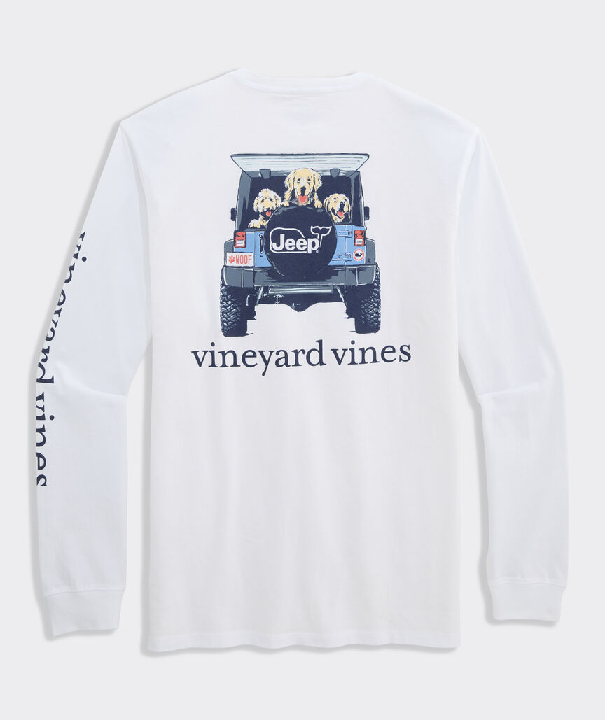 Jeep Collection Road Dogs Long-Sleeve Pocket Tee
