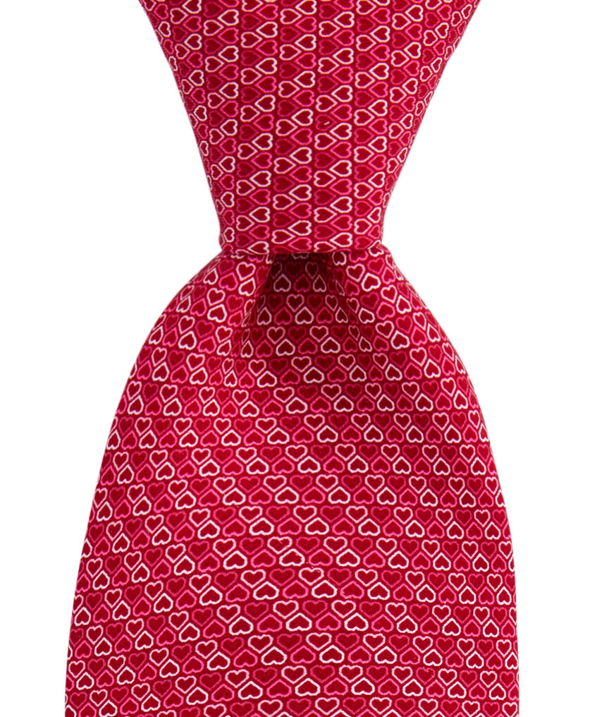 Hearts Silk Tie