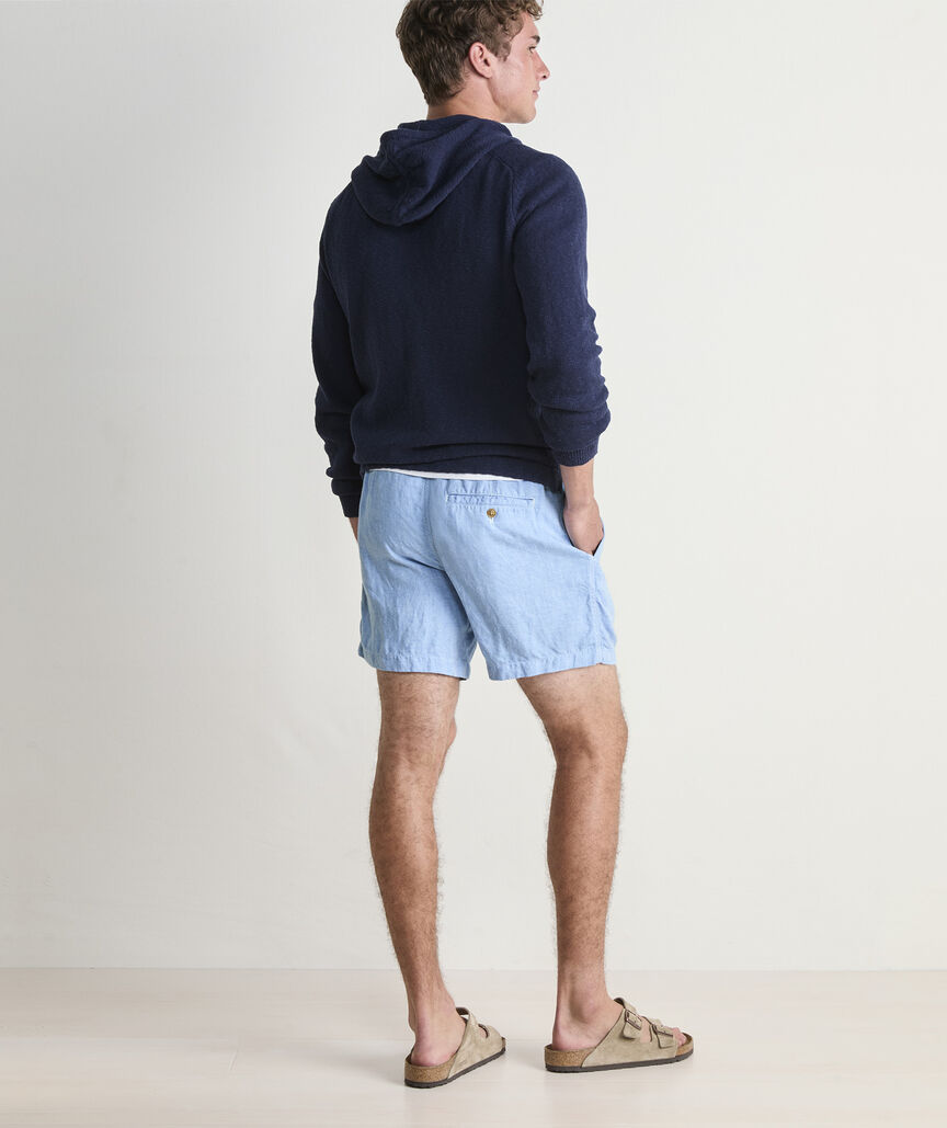 7 Inch Surfside Pull-On Linen Shorts
